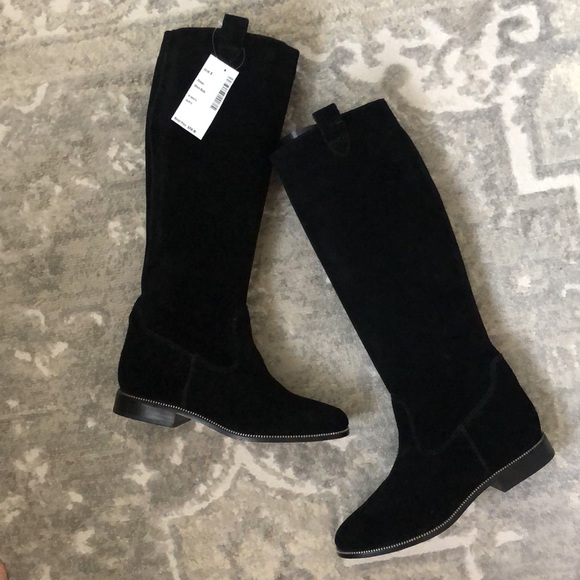 MICHAEL Michael Kors Bayview Riding Black Suede Boots - Picture 8 of 15